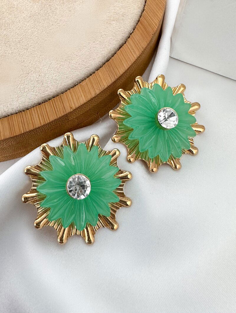Brinco Folheado a Ouro 18k Flor Encanto