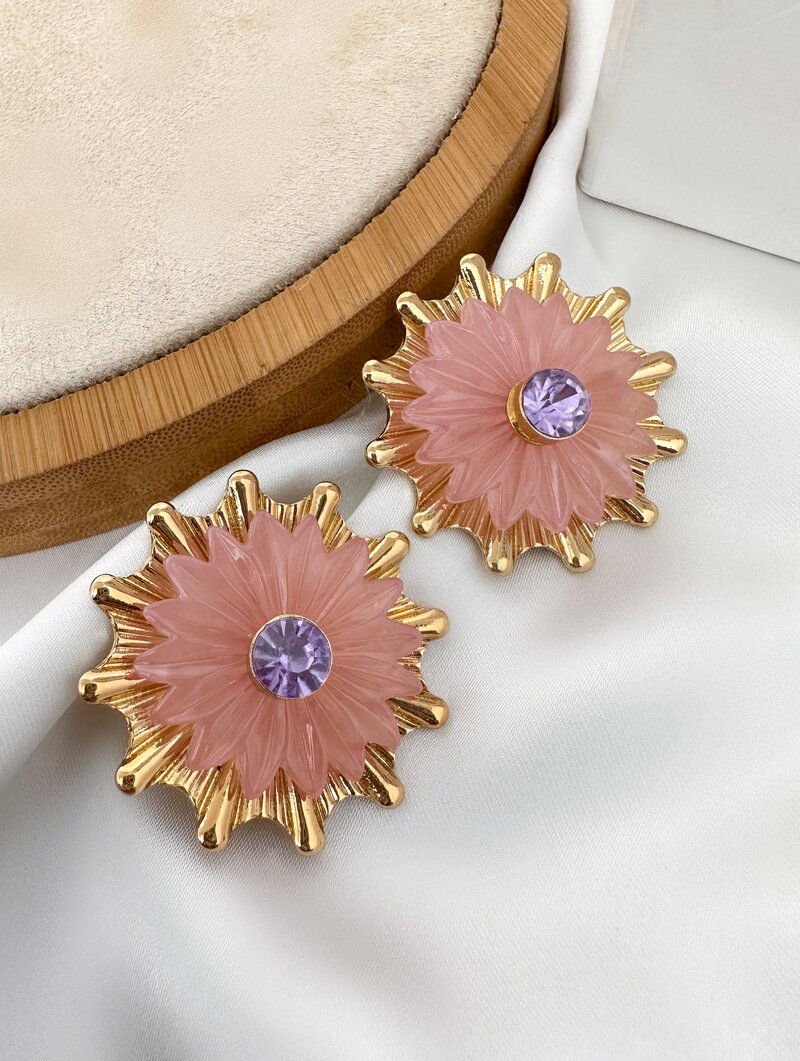 Brinco Folheado a Ouro 18k Flor Encanto