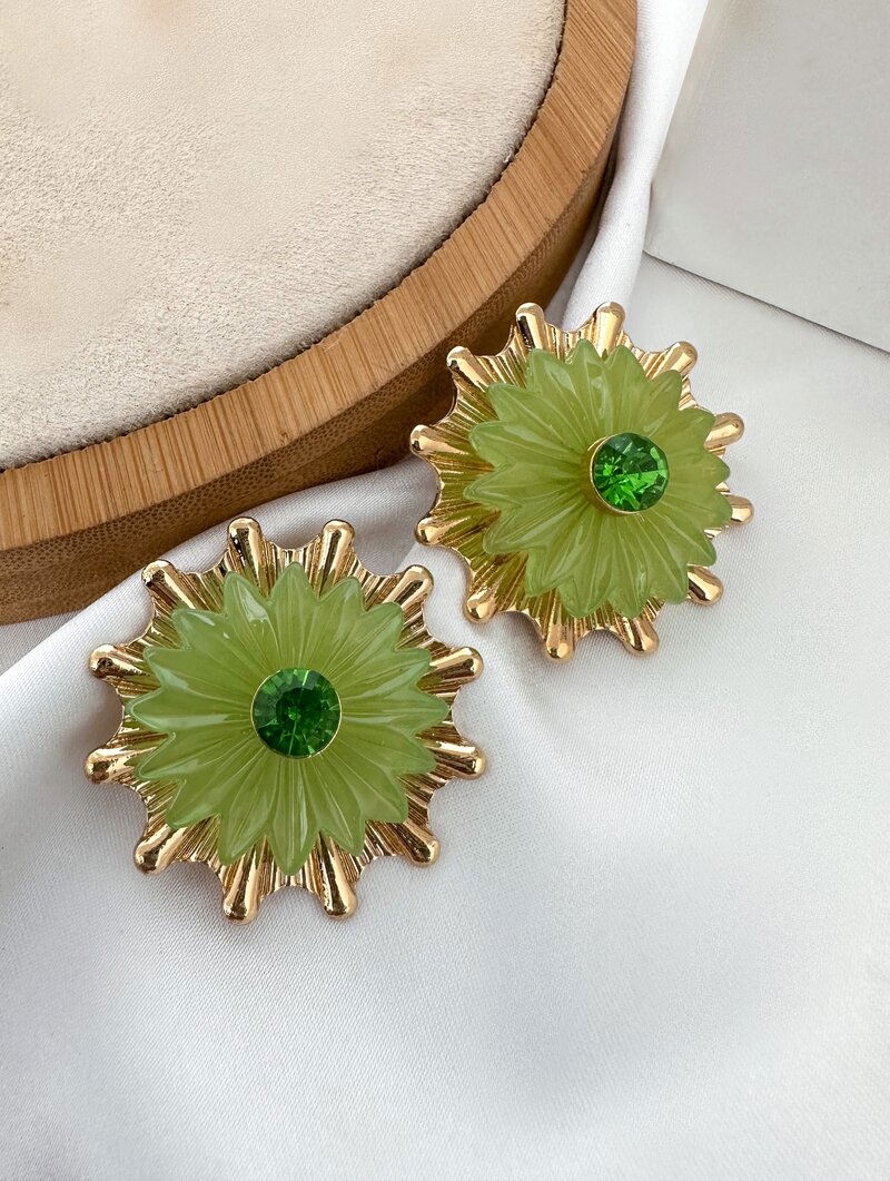Brinco Folheado a Ouro 18k Flor Encanto