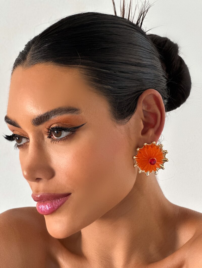 Brinco Folheado a Ouro 18k Flor Encanto