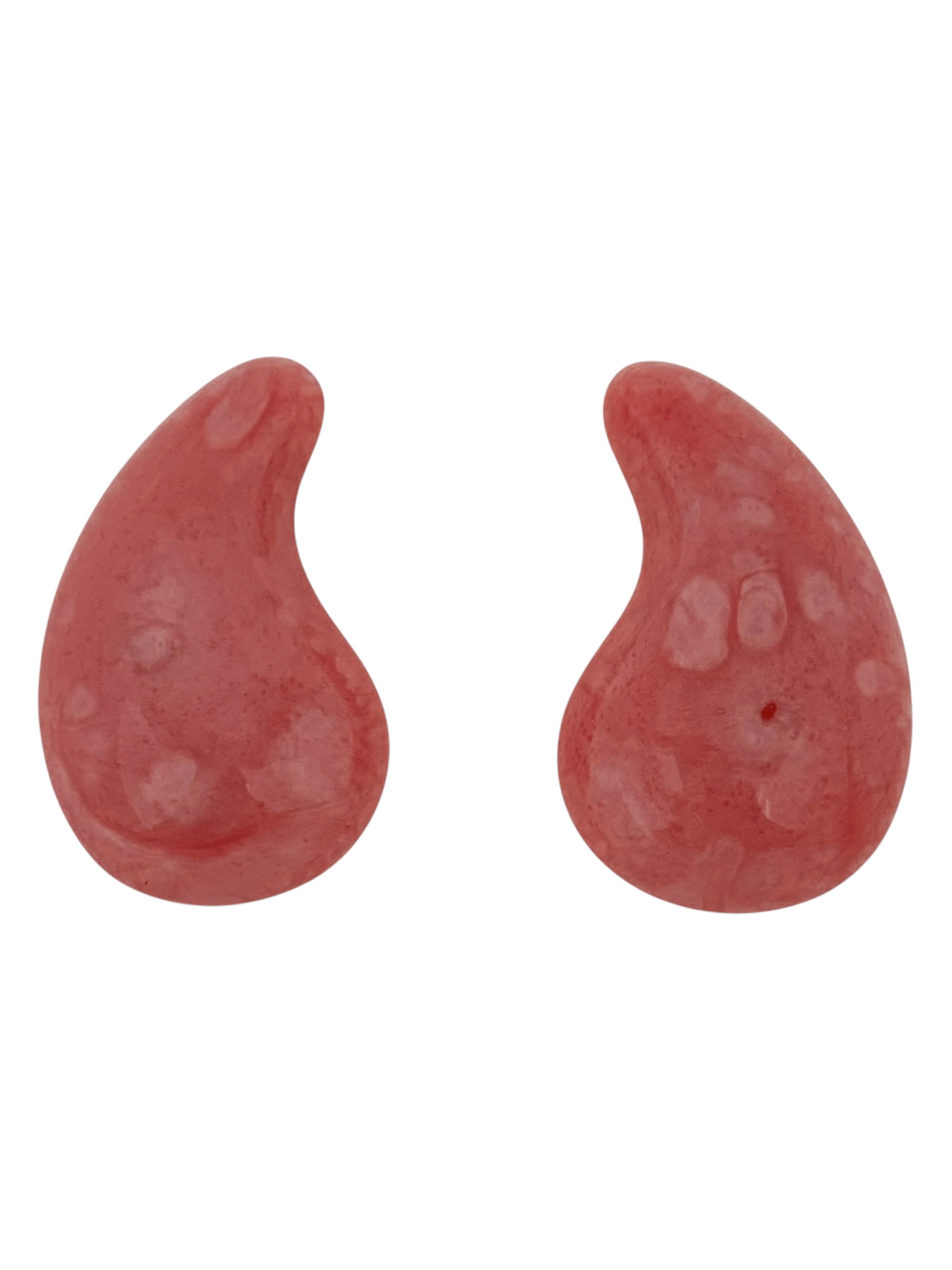 Brinco Folheado a Ouro 18k Gota Resinada