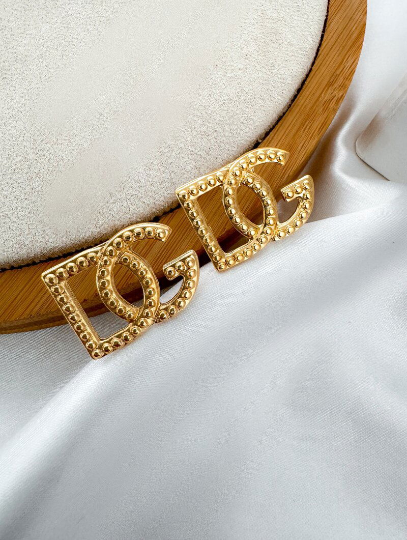 Brinco Folheado a Ouro 18k Inspiração Joalheria