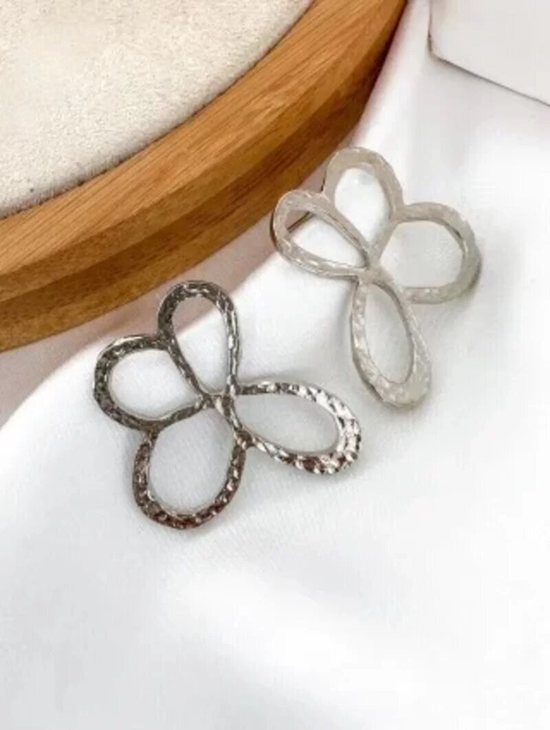 BRINCO FOLHEADO A OURO 18K MAX BLOGGER ESTILO FLOR