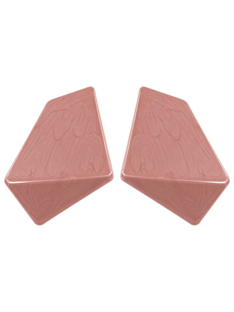 Brinco Folheado a Ouro 18k Organico Resinado