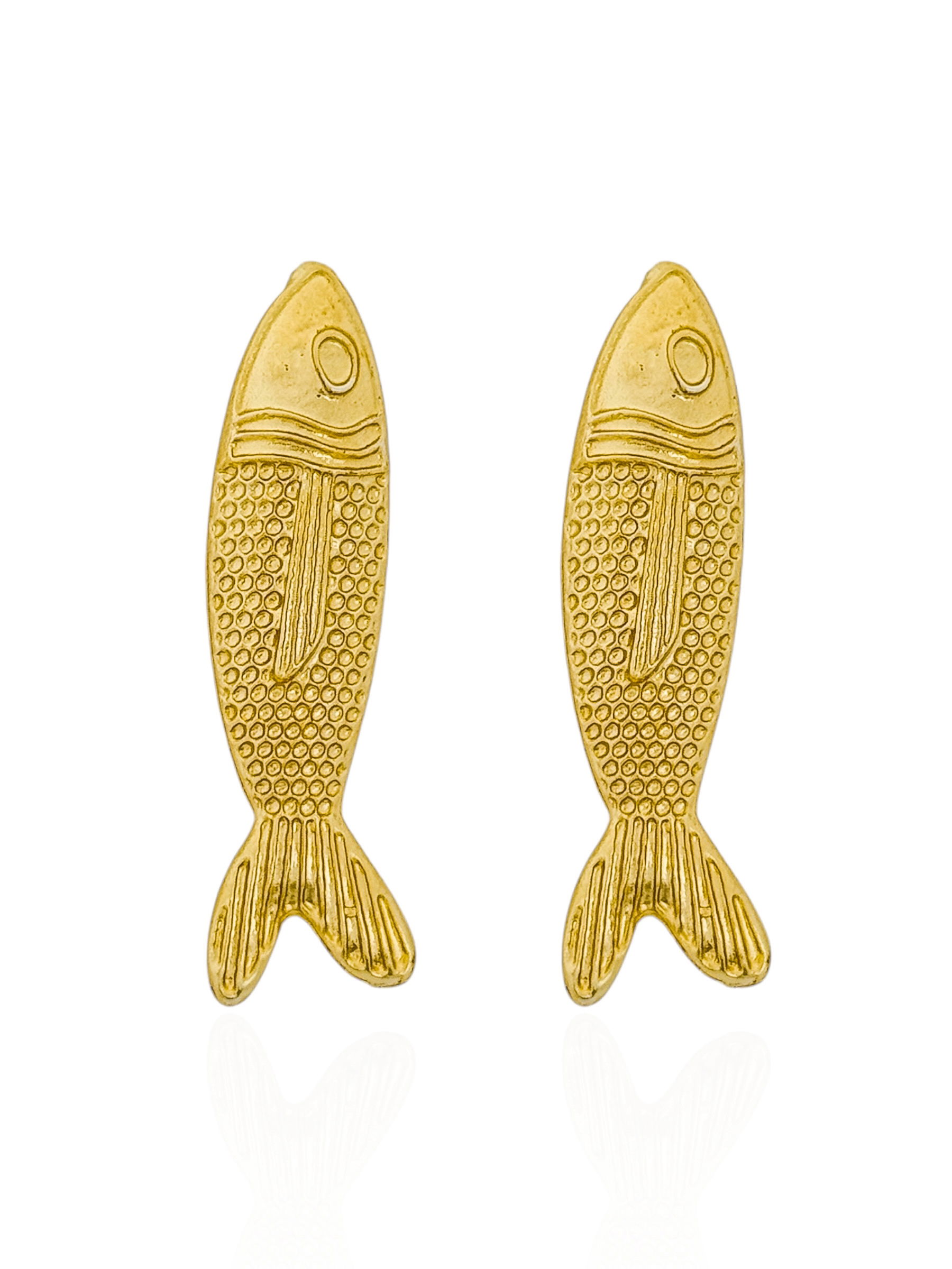 Brinco Folheado a Ouro 18k Peixe Classic