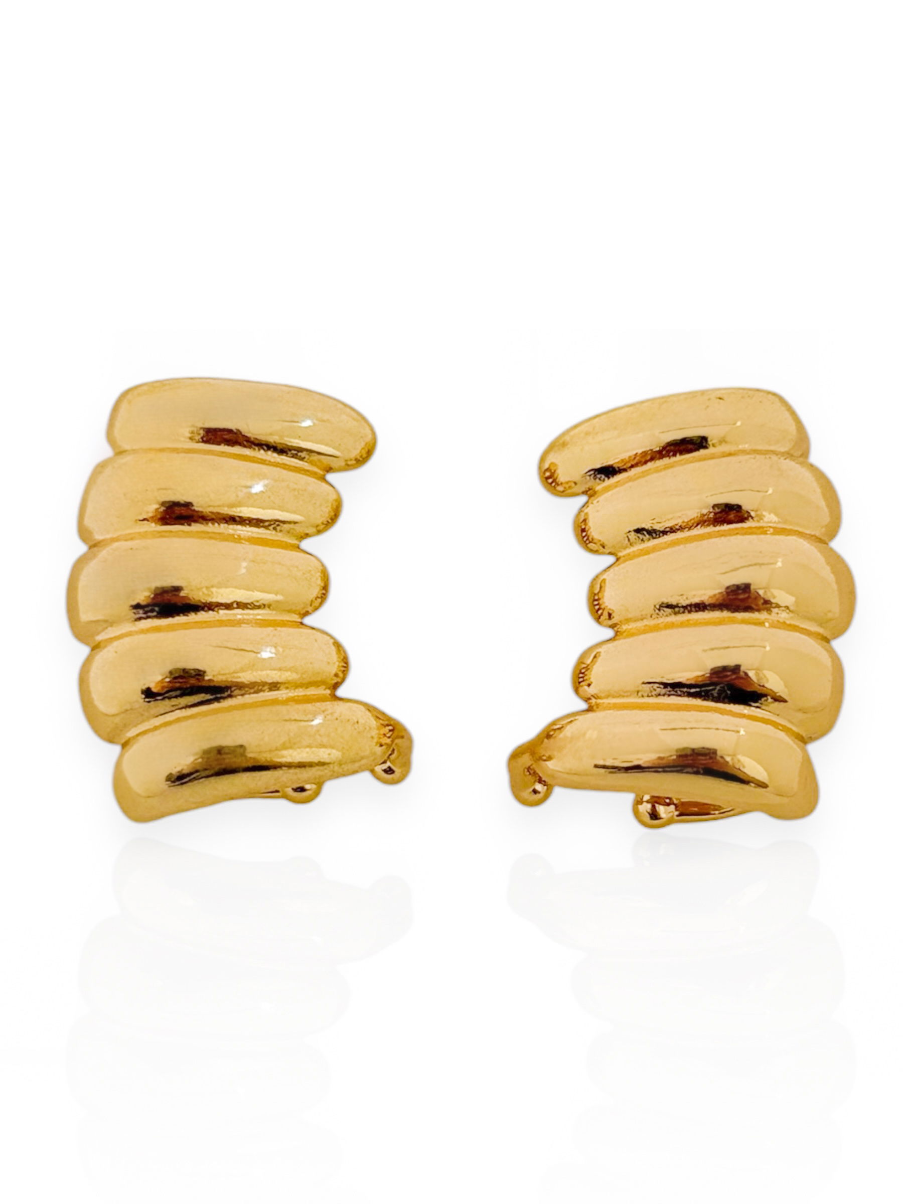 Brinco Folheado a Ouro e Prata Orgânico