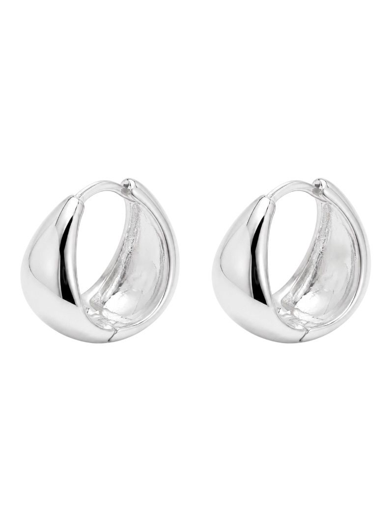 Brinco Folheado a Prata 925 Argola de Gota