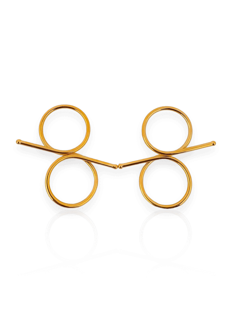 Brinco Folheado a Prata Aro Ágatha