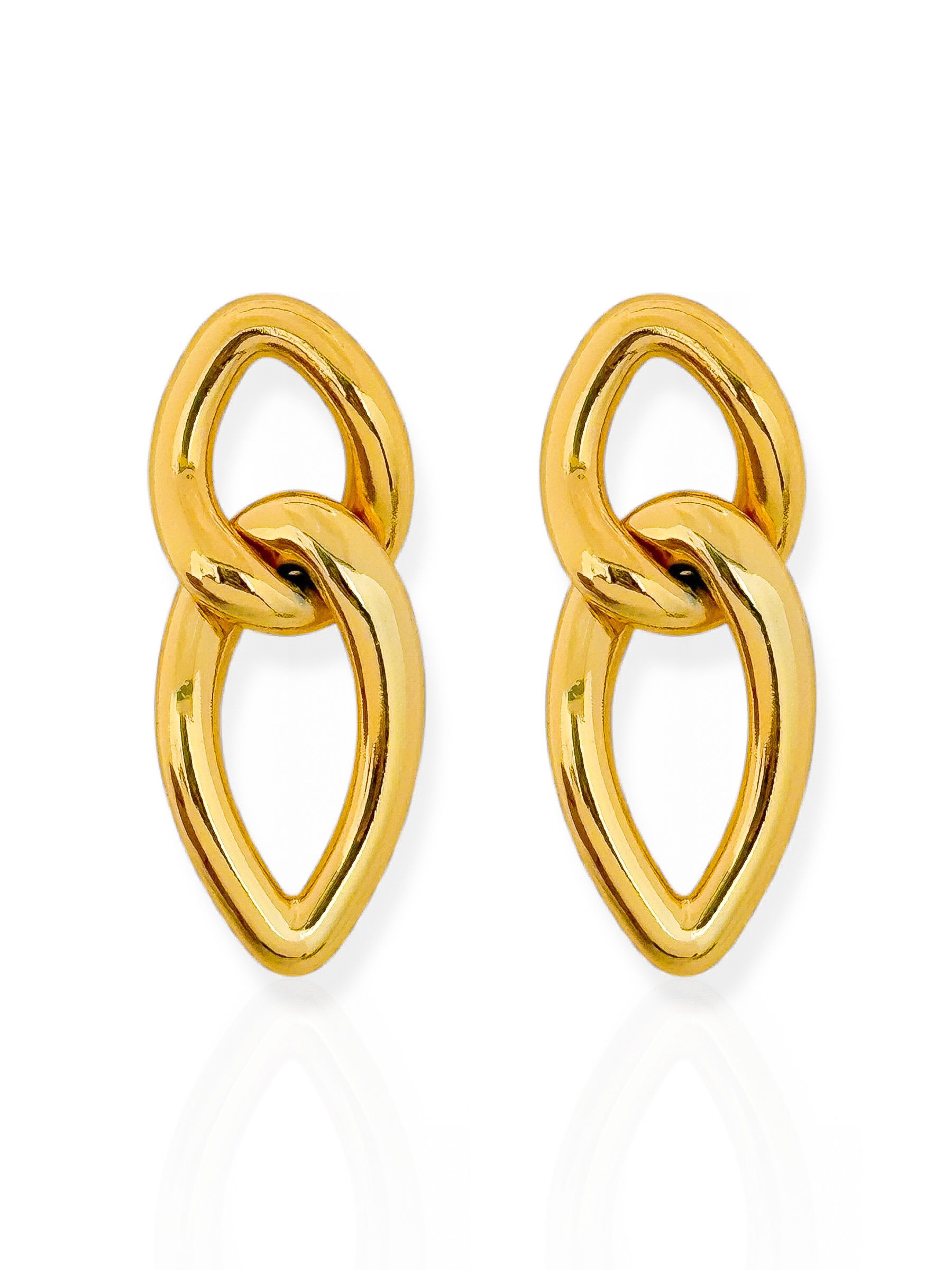 Brinco Semi Joia Elos Vazado