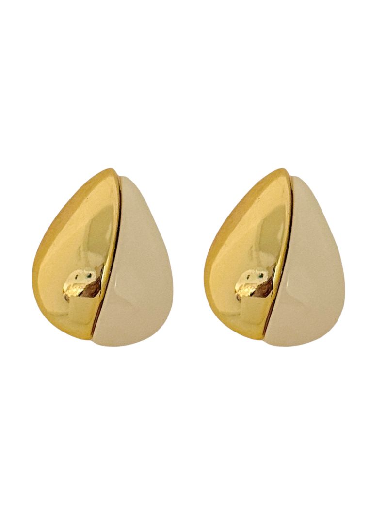 Brinco Semi Joia Gota Resinado