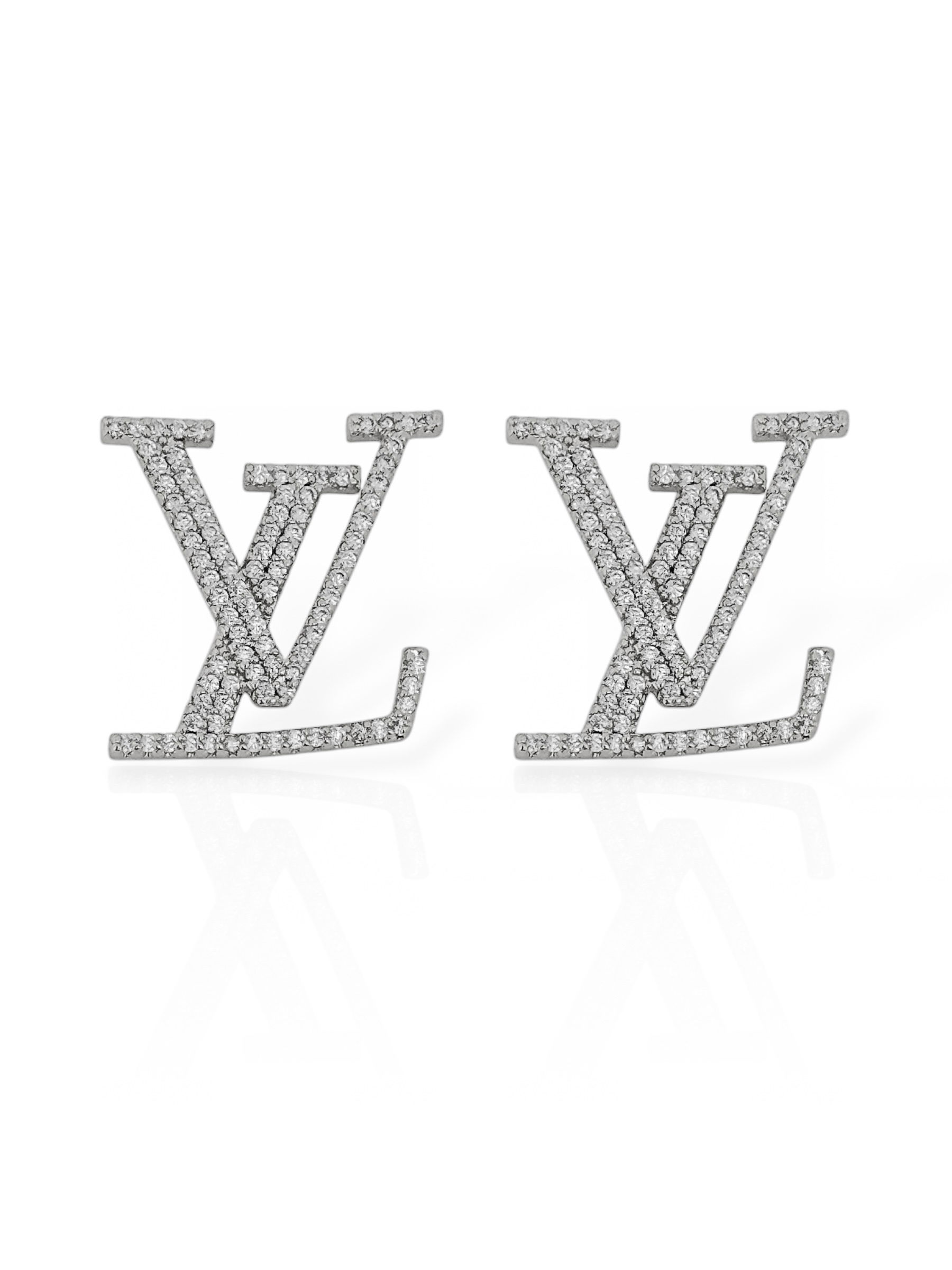 Brinco Folheado a Ouro 18k e Prata Inspiração LV.