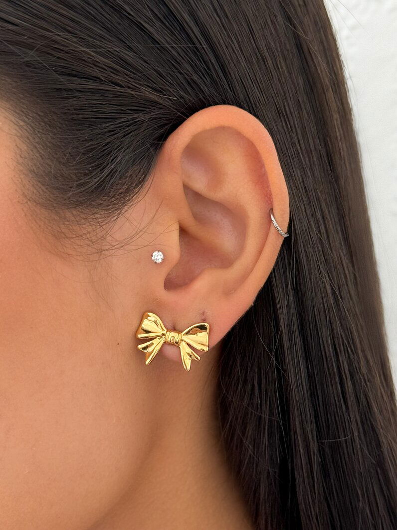 Brinco Semi Joia Laço