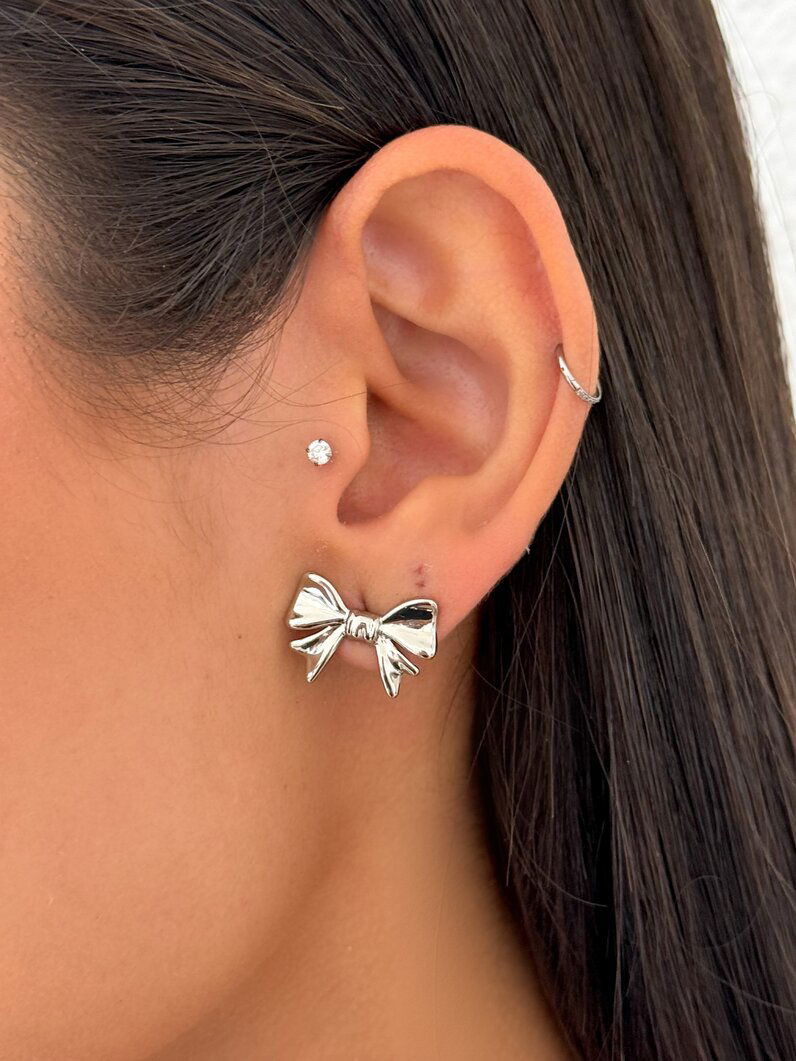 Brinco Semi Joia Laço