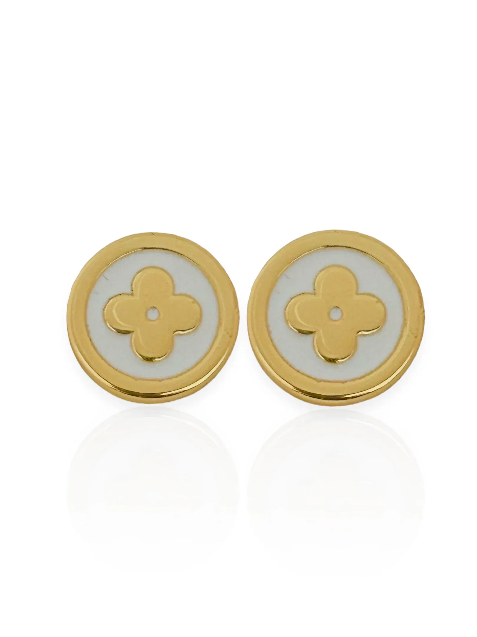 Brinco Semi Joias Ouro e Prata Com Resina