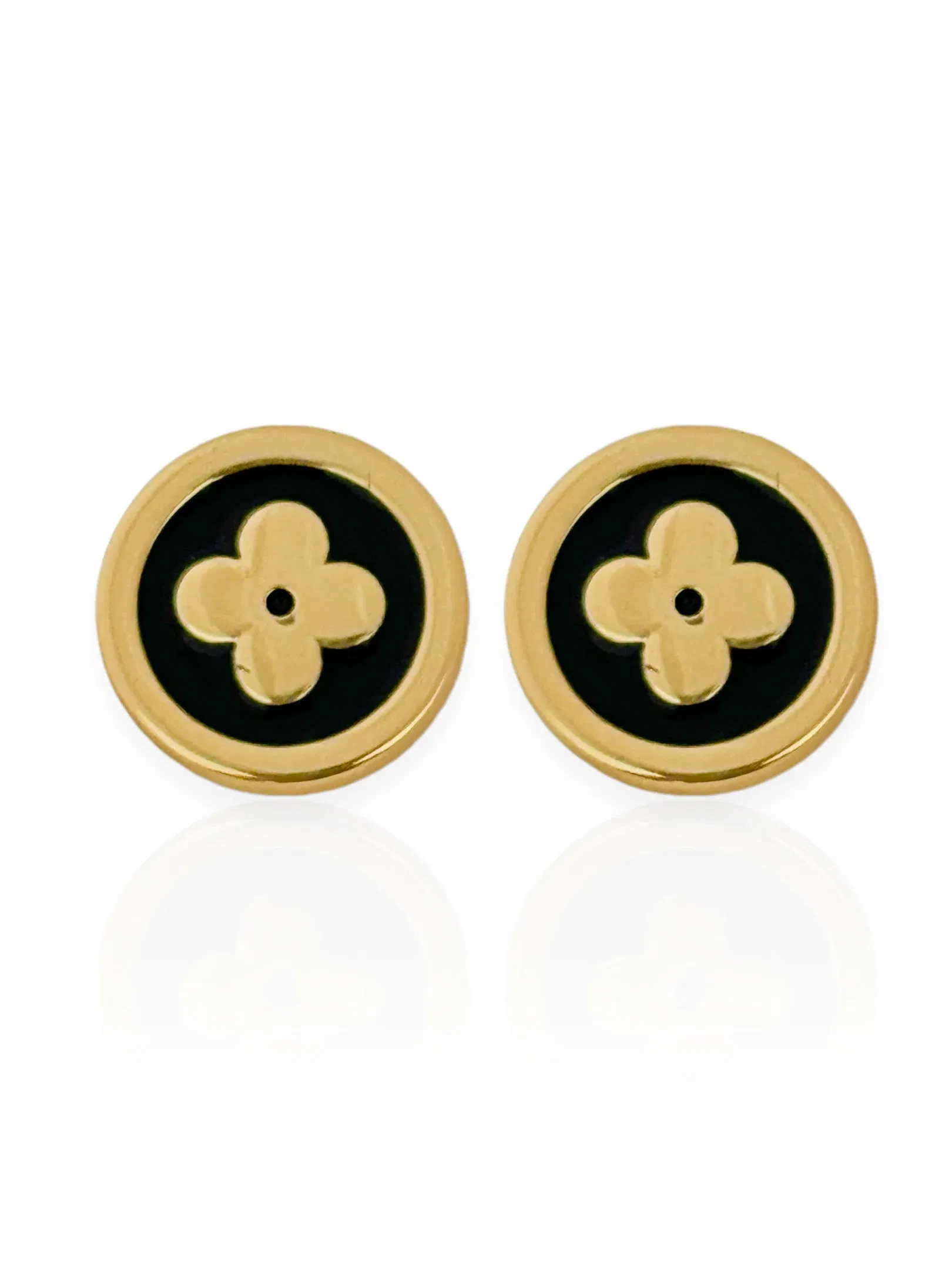 Brinco Semi Joias Ouro e Prata Com Resina