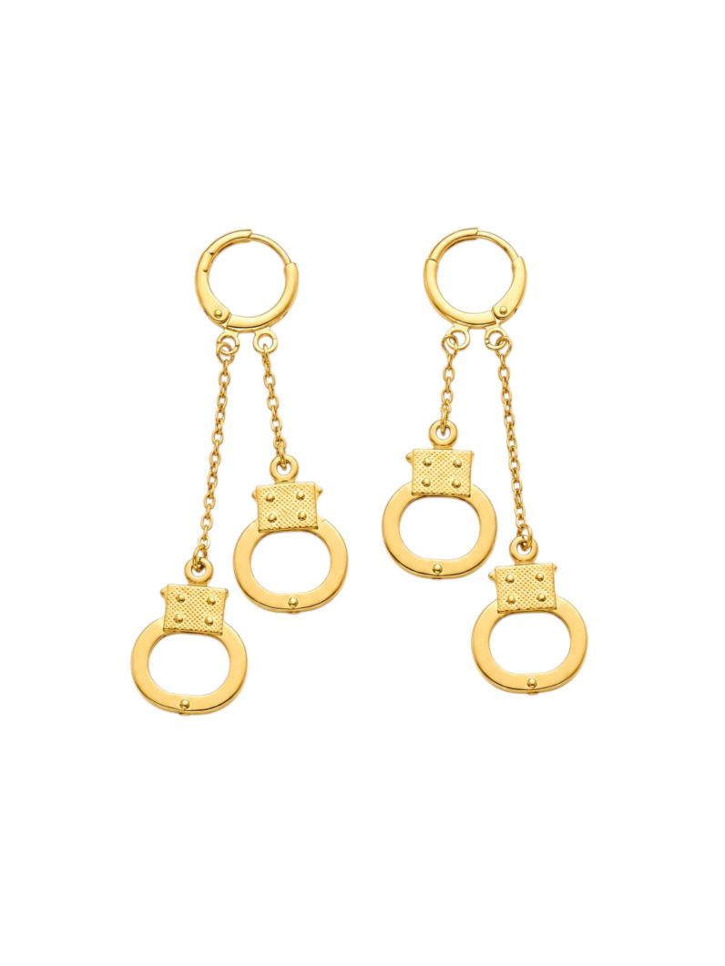 Brinco Virgínia Folheado a Ouro 18k Algema