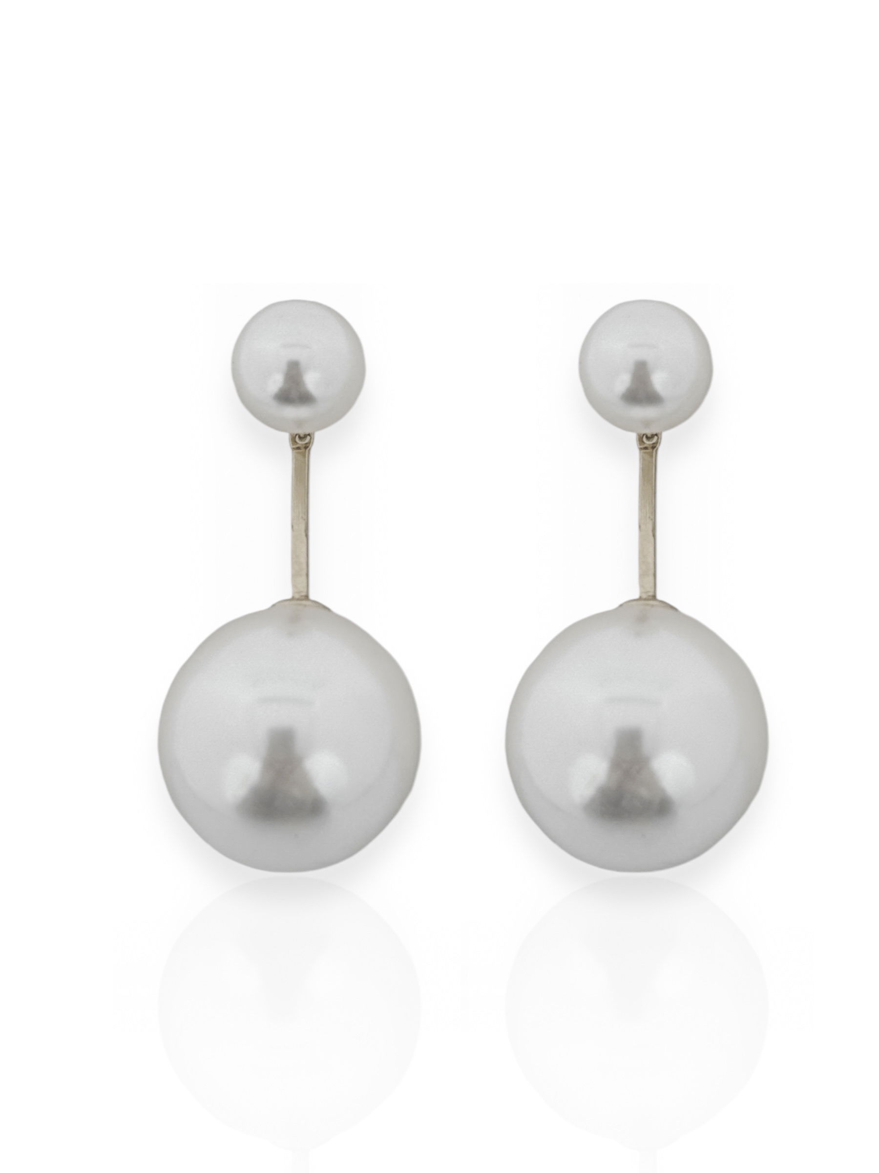 Brincos Folheado a Ouro 18k e Prata Com Pérola