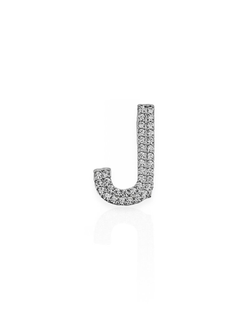 Charm Folheado a Ouro 18k e Prata 925 Iniciais Cravejadas