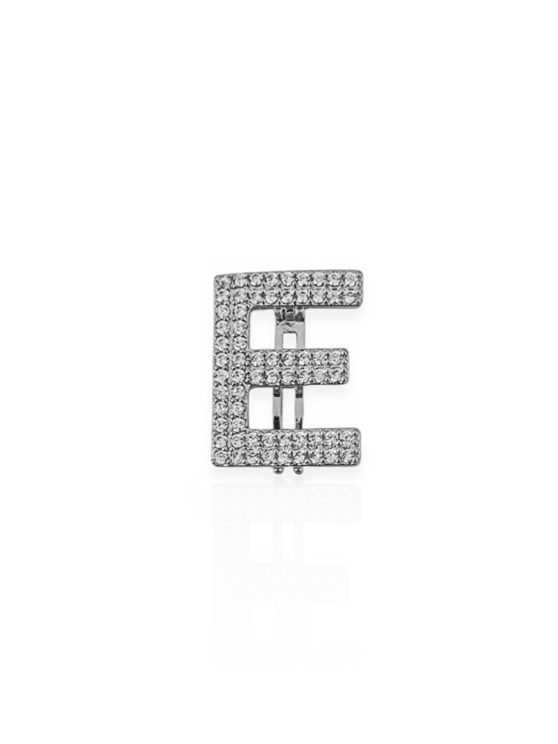 Charm Folheado a Ouro 18k e Prata 925 Iniciais Cravejadas