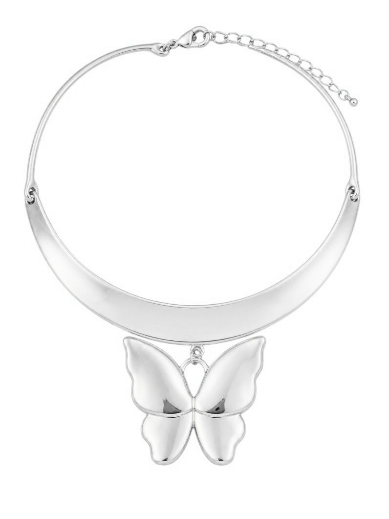Choker Aro Articulado Folheado a Ouro 18k e Prata Design Borboleta