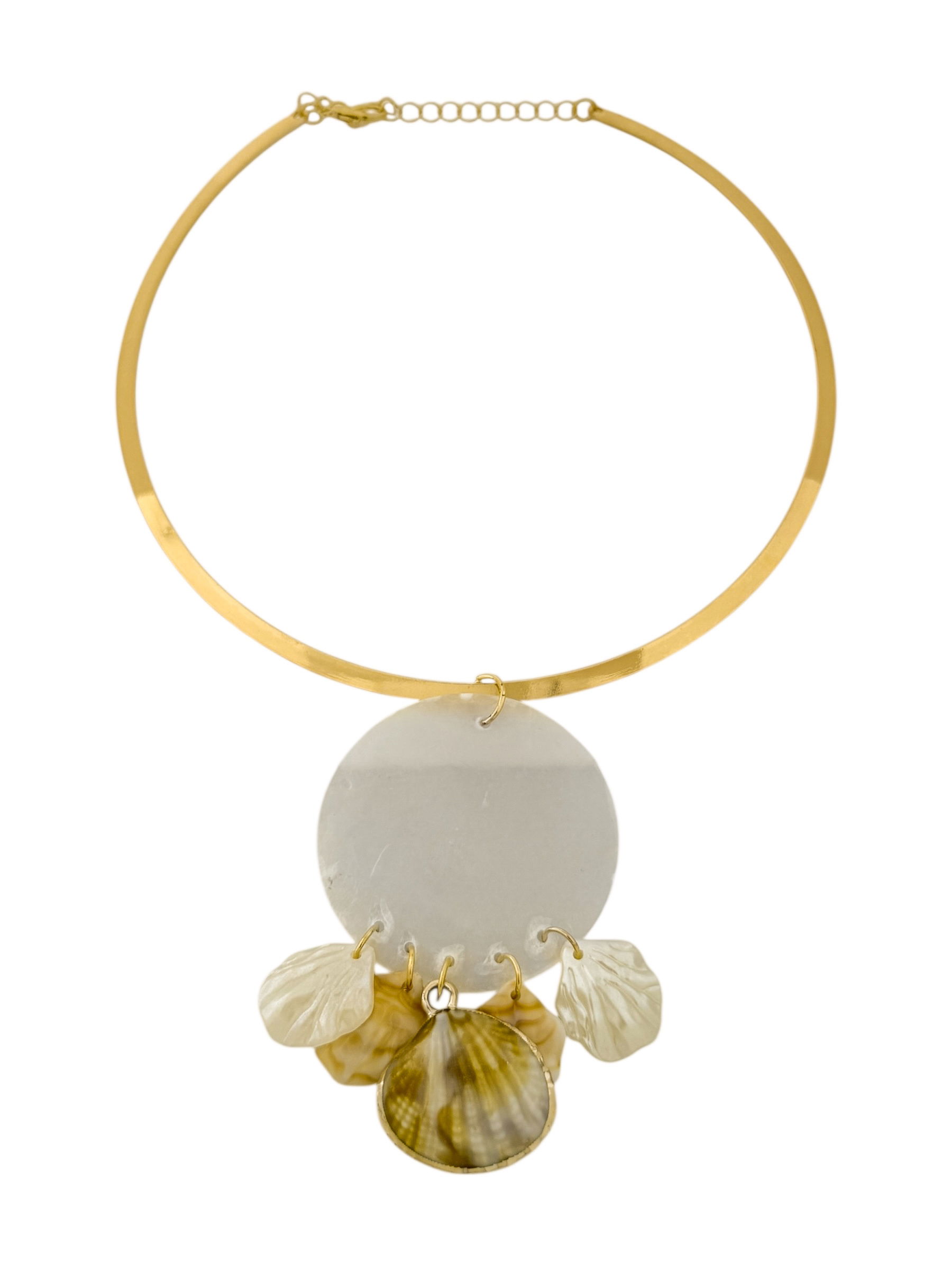 Choker Aro Folheado a Ouro 18k Com Conchas