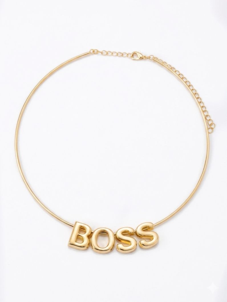 Choker Aro Folheado a Ouro 18k Design BOSS