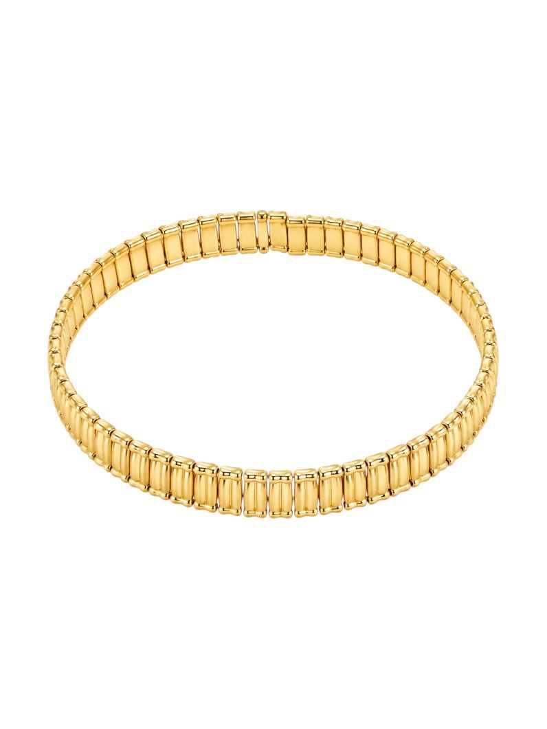 Choker Aro Folheado a Ouro 18k e Prata Aro Detalhado