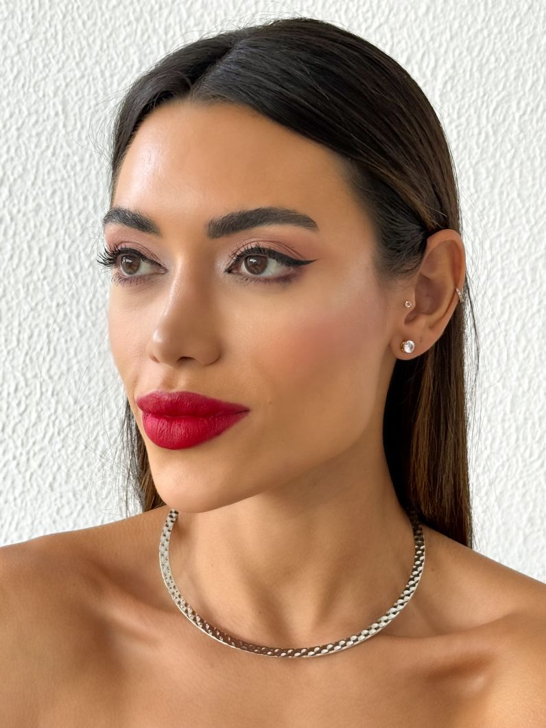 Choker Aro Folheado a Ouro 18k e Prata Aro Martelado