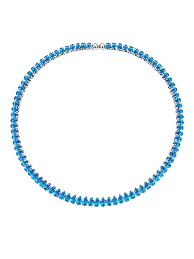 Choker Aro Folheado a Ouro 18k e Prata Com Navetes