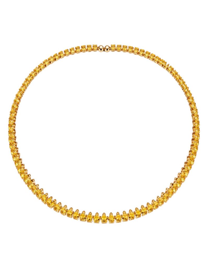 Choker Aro Folheado a Ouro 18k e Prata Com Navetes