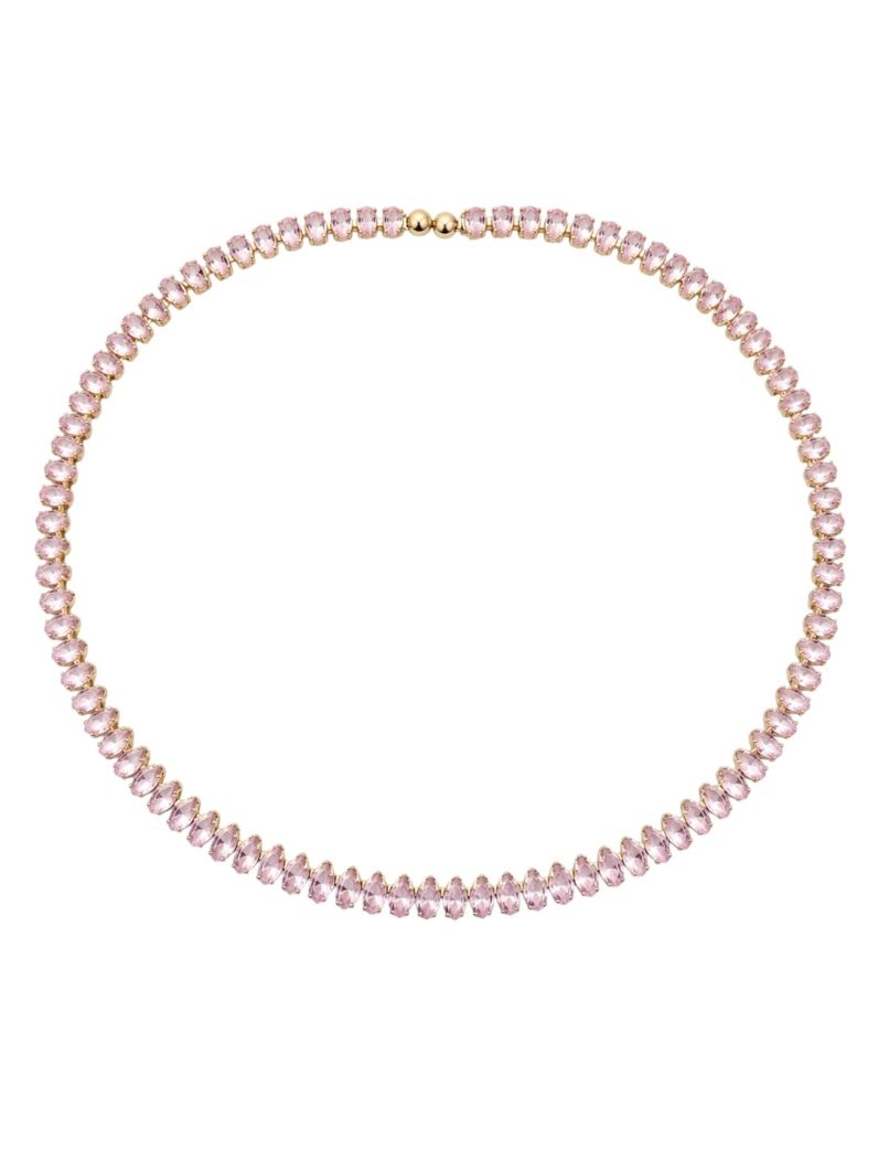Choker Aro Folheado a Ouro 18k e Prata Com Navetes Colorido
