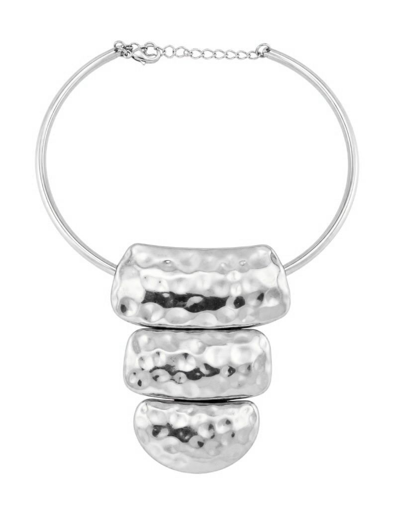 Choker Aro Folheado a Ouro 18k e Prata Design Aro Jateado Maxi Quadrado