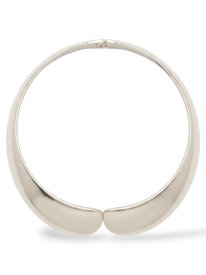 Choker Aro Folheado a Ouro 18k e Prata Design Liso Moderno