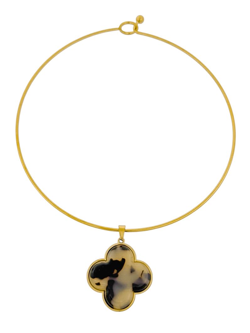 Choker Aro Folheado a Ouro 18k e Prata Inspiração Vg.