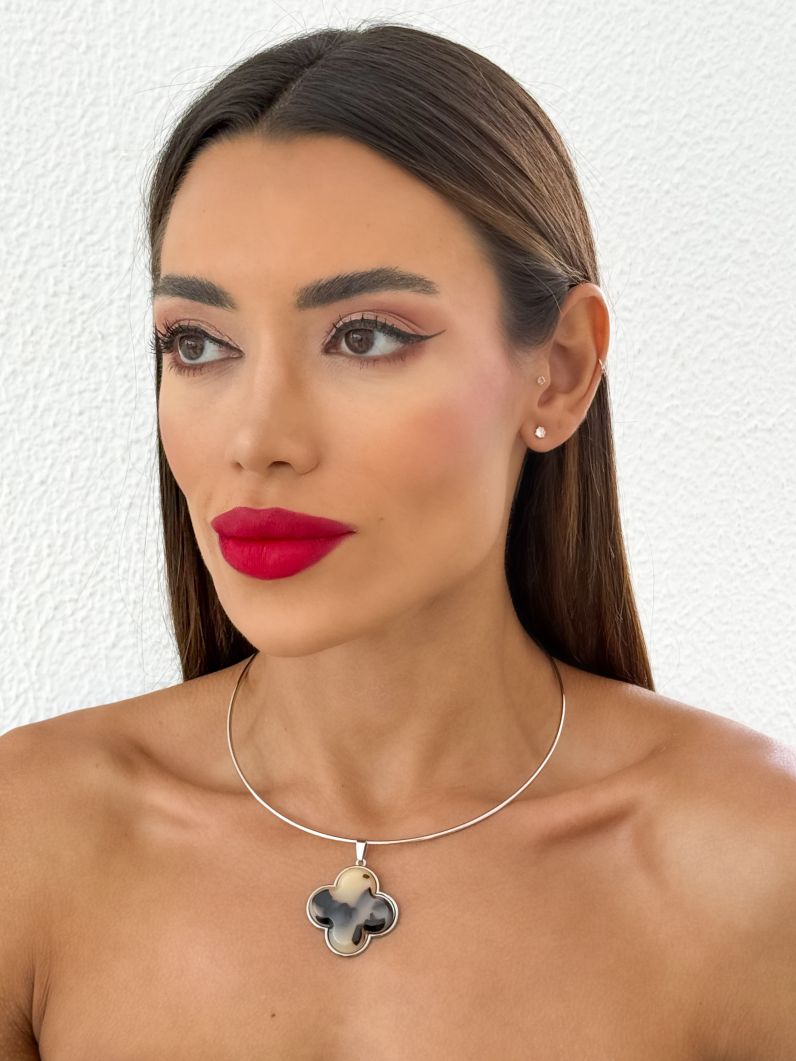 Choker Aro Folheado a Ouro 18k e Prata Inspiração Vg.