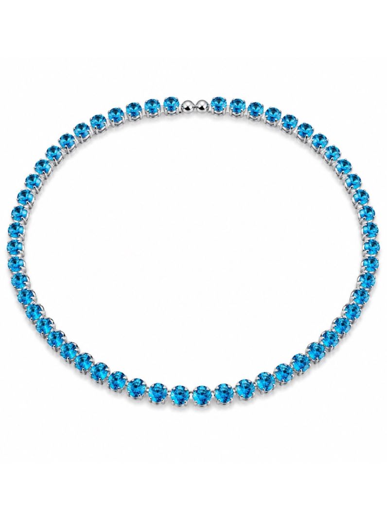 Choker Aro Folheado a Ouro 18k e Prata Zirconias Coloridas