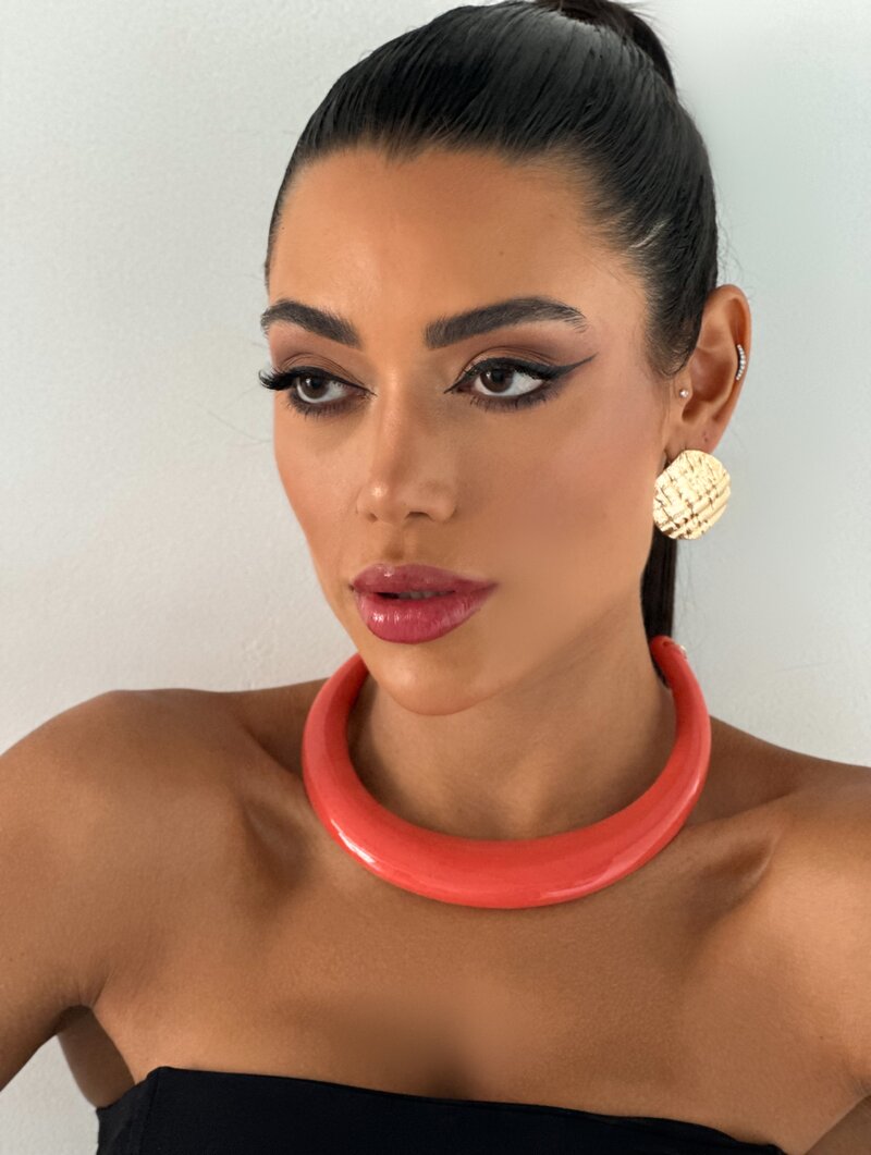 Choker Aro Resinado Colorido