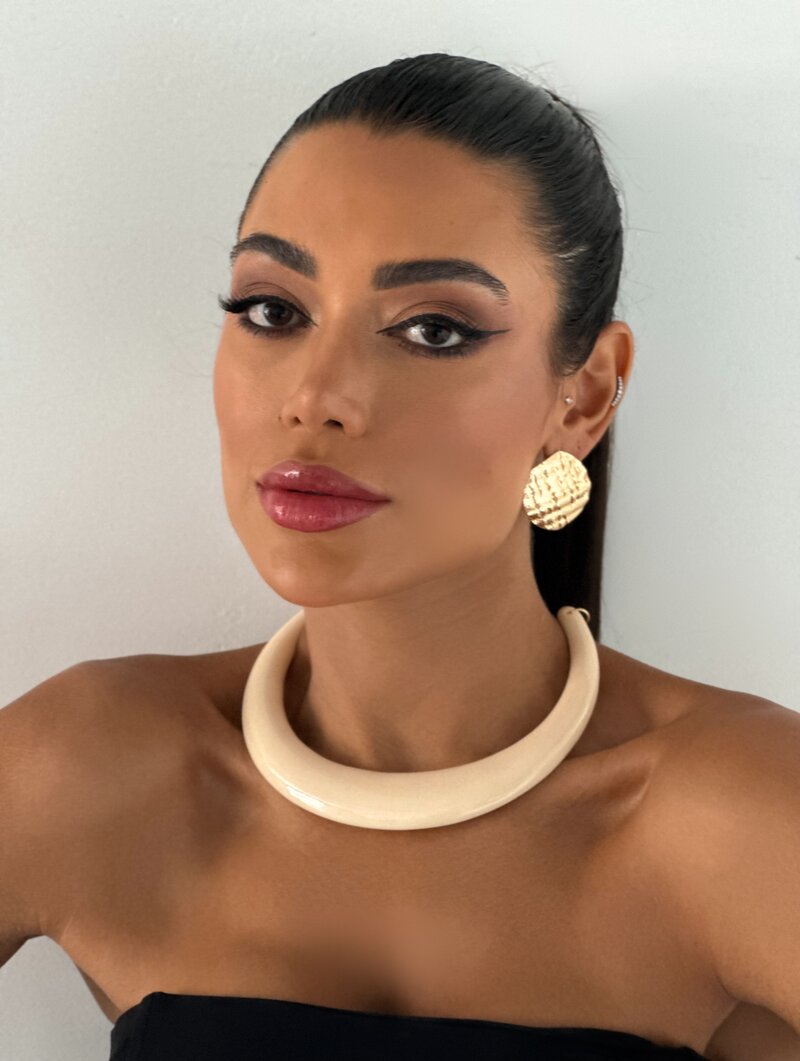 Choker Aro Resinado Colorido