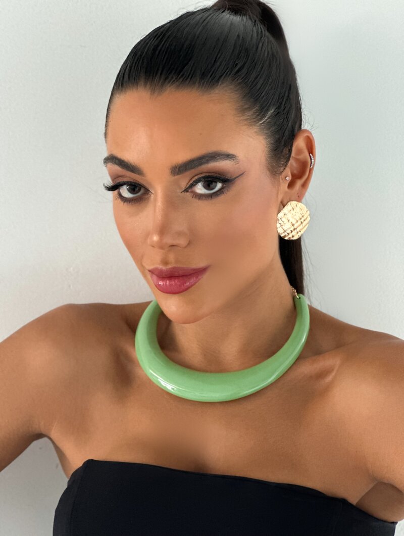 Choker Aro Resinado Colorido