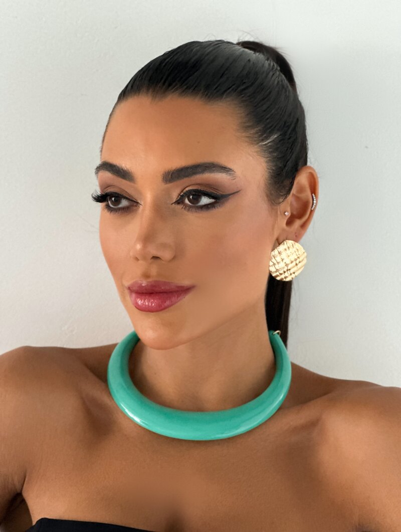 Choker Aro Resinado Colorido