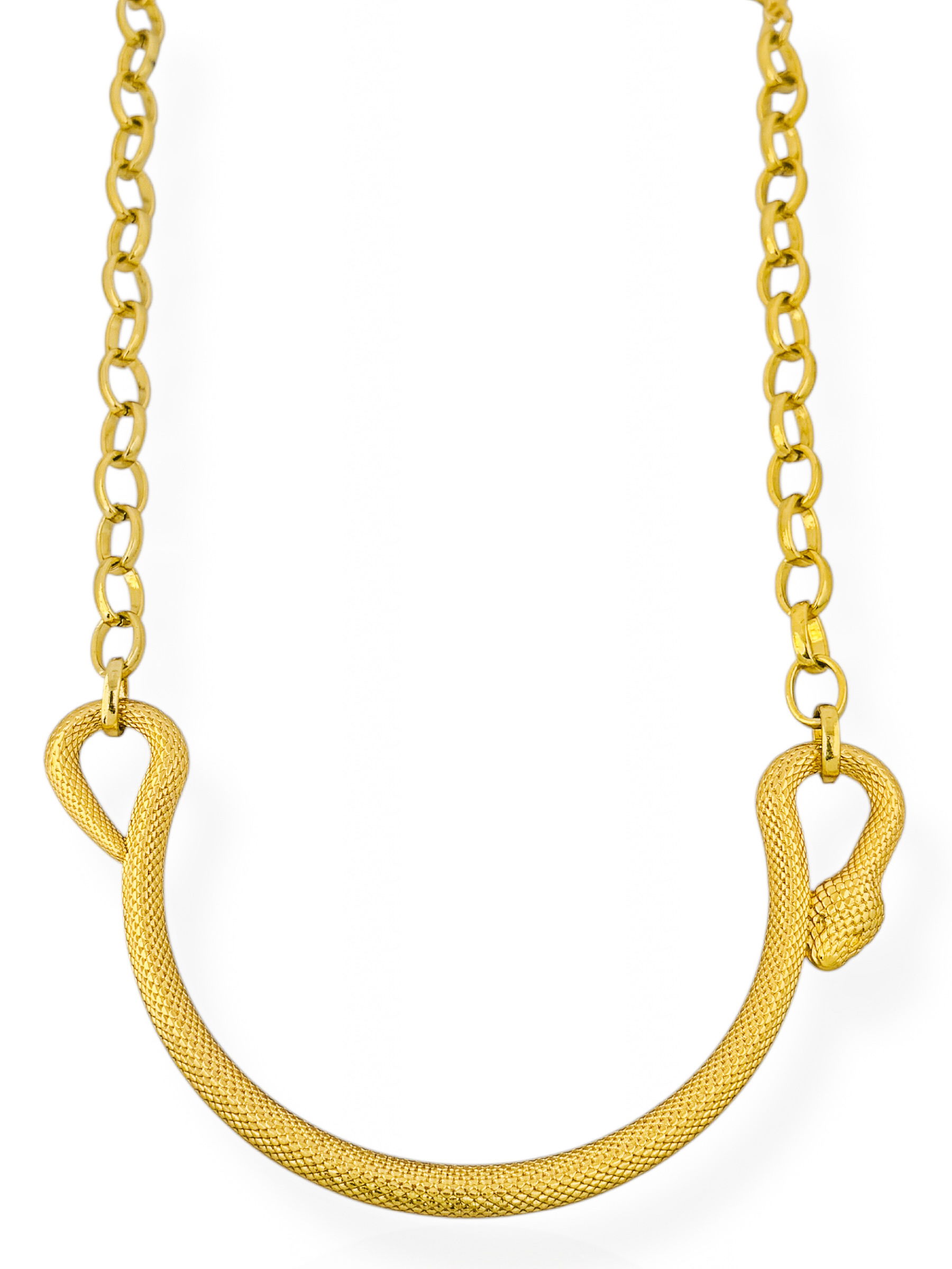 choker banhada a 10 milésimos e verniz italiano serpente