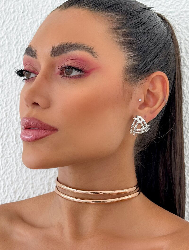 Choker Courinho Dois Fios Lisos