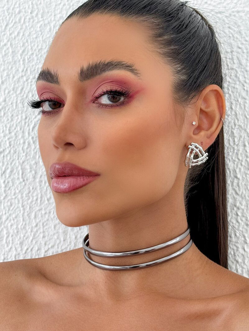 Choker Courinho Dois Fios Lisos