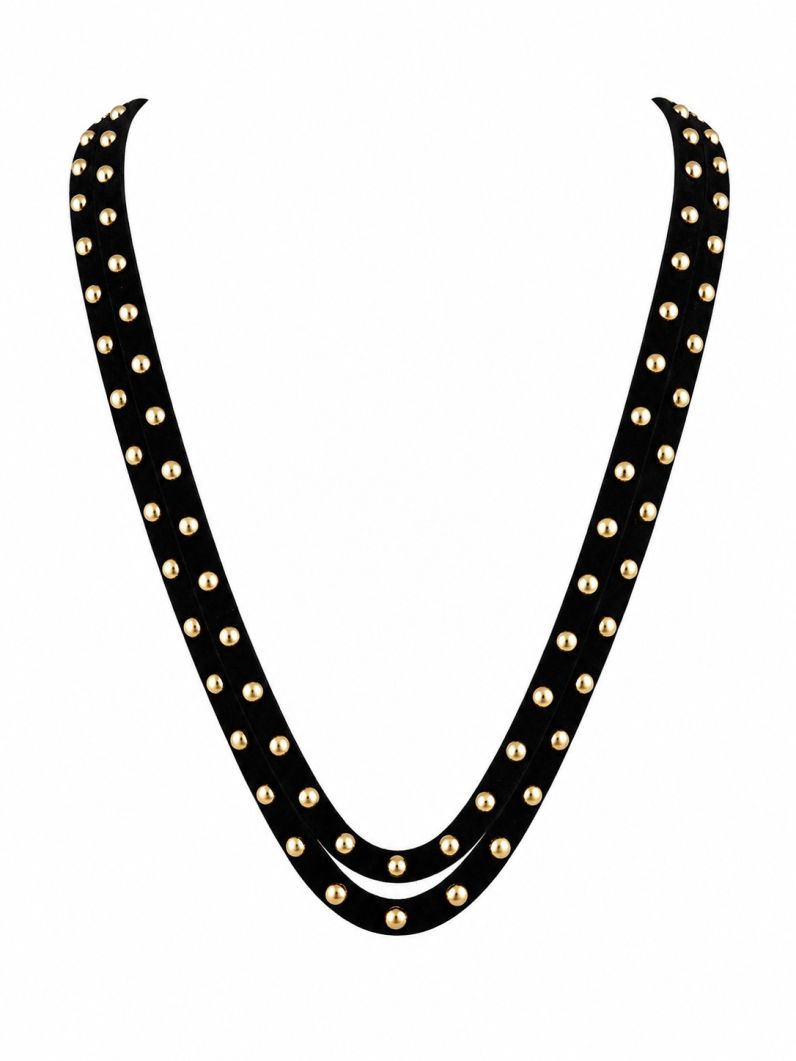 Choker Courinho Mini Bolinhas Folheado a Ouro 18k
