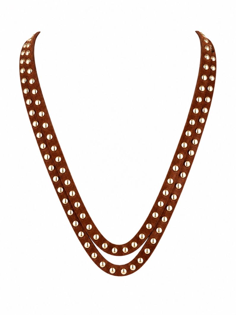 Choker Courinho Mini Bolinhas Folheado a Ouro 18k
