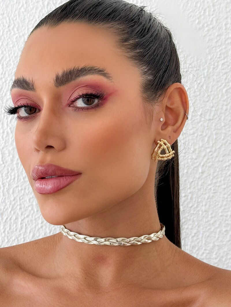 Choker Courinho Trançado