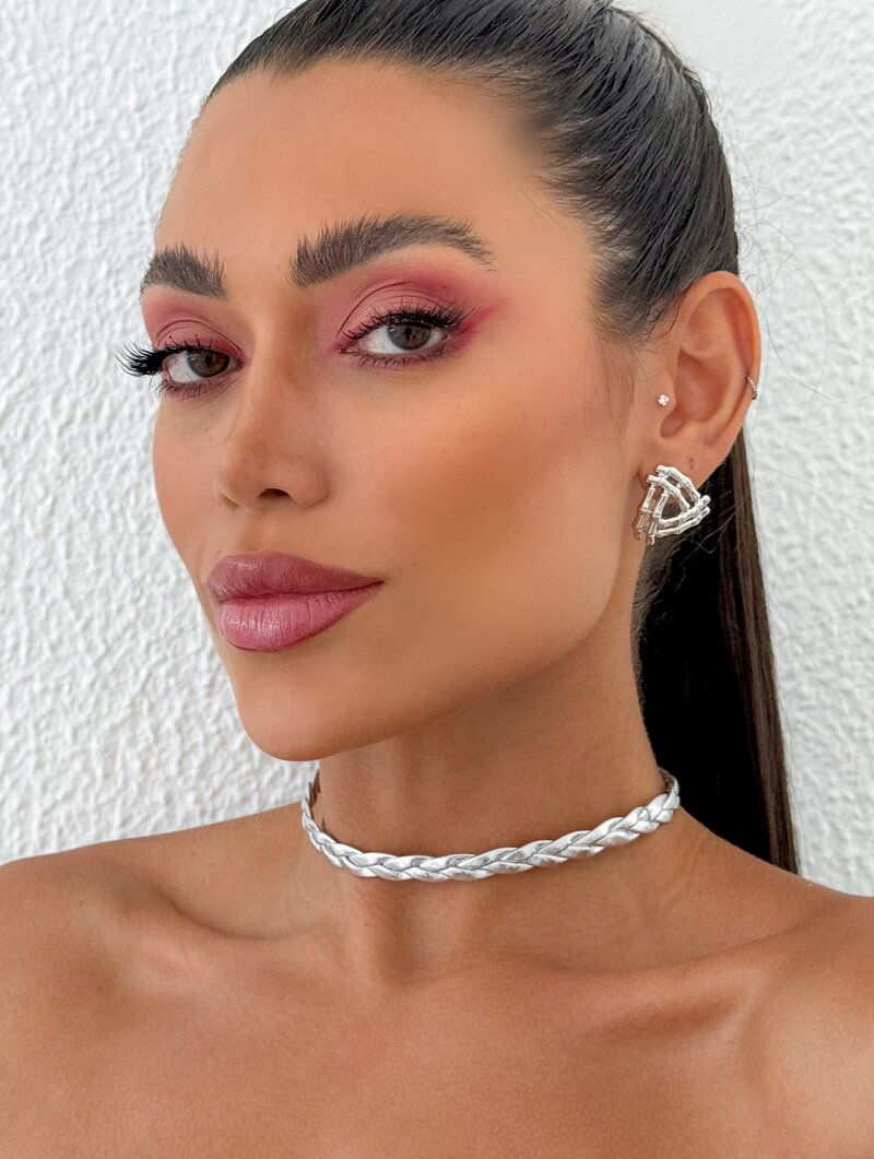 Choker Courinho Trançado