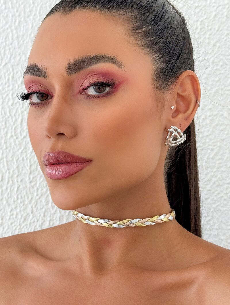 Choker Courinho Trançado