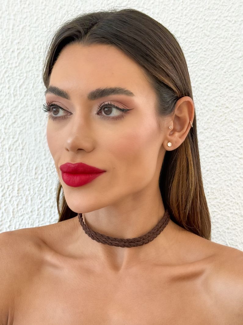 Choker Courinho Trançado