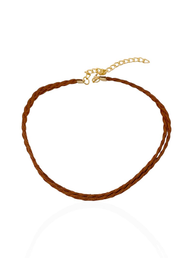 Choker Courinho Trançado